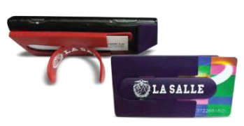 La Salle Name Card Holder with a function of Cell Phone Stand