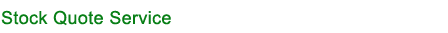 Stock Quote Service