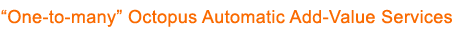 "One-to-many" Octopus Automatic Add-Value Services